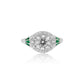 Emerald and Diamond Vintage Style