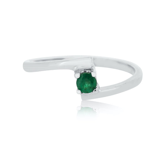 Birthstone Emerald Stacking Ring