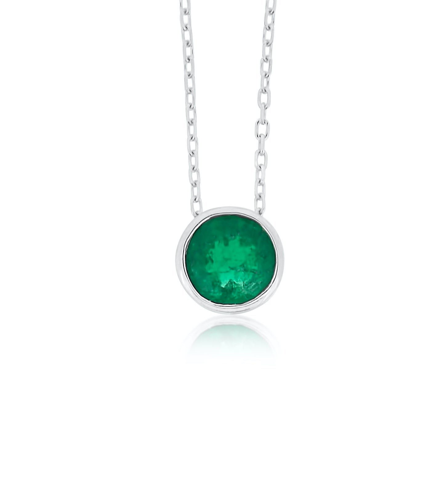 Emerald Bezel Pendant