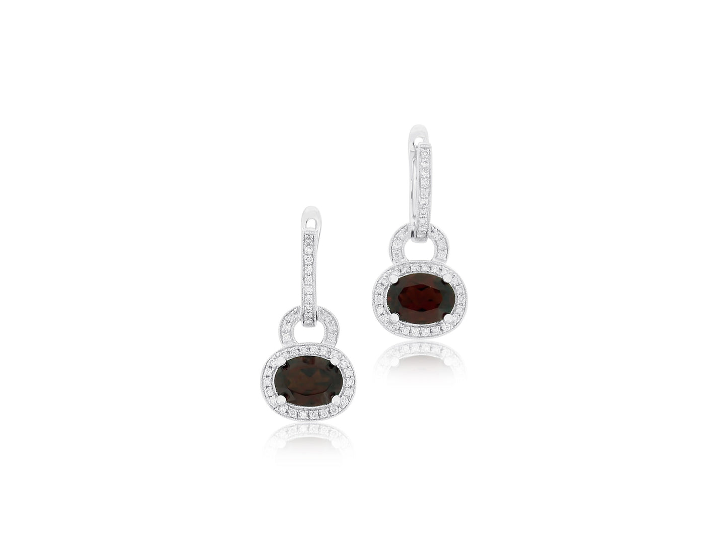 Garnet Drop Earrings