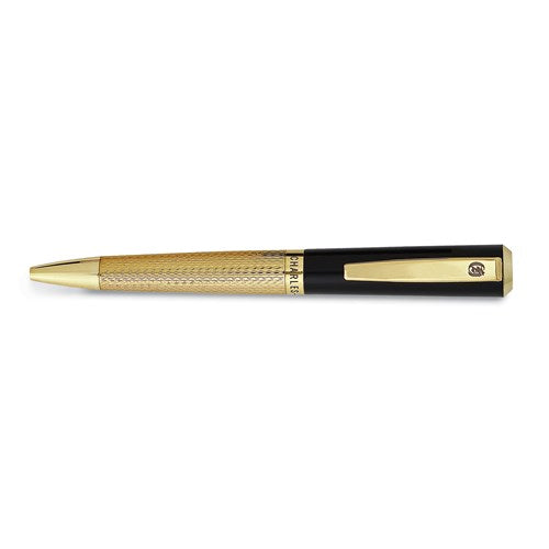 Gold Tone and Black Art Deco Ballpoint Pen