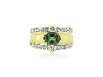 Green Sapphire Ring