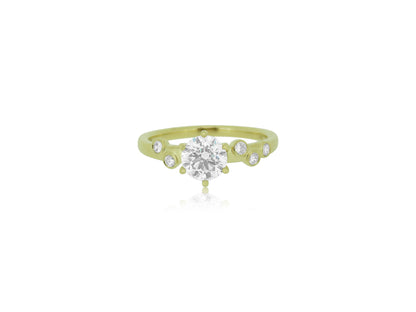 Bezel Accented Engagement Ring