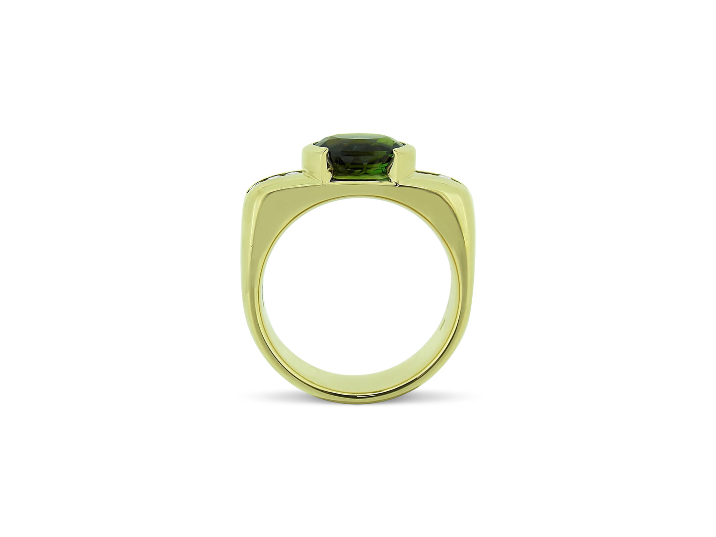 Custom Green Tourmaline Ring