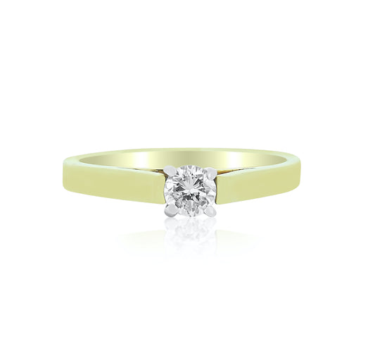 Diamond Solitaire in Gold