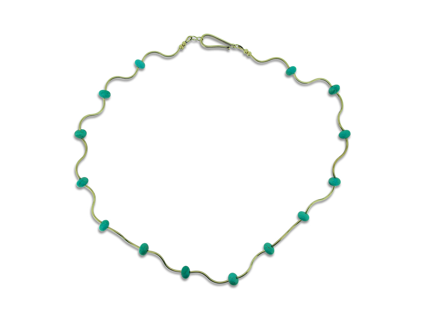 Turquoise and Gold Collar