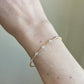 Diamond Cluster Gold Braclet