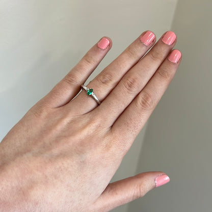 Emerald and Diamond Ring