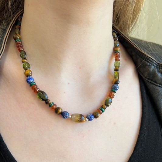 Tourmaline Mixed Gemstone Necklace