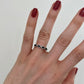 Sapphire Diamond Halo Band