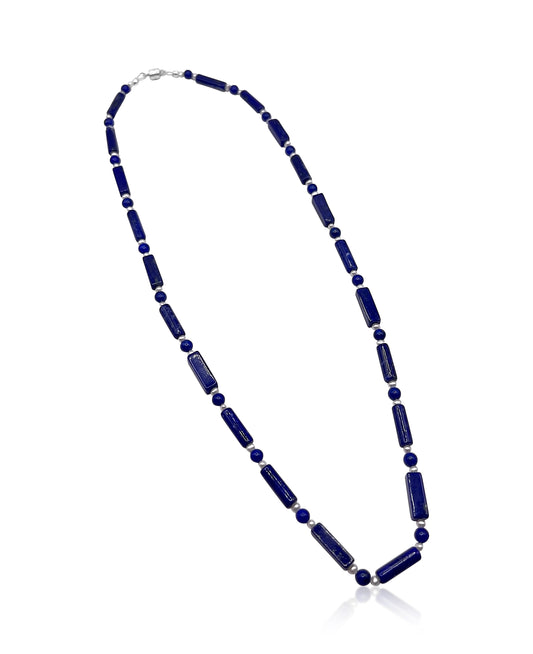 Lapis Seed Pearl Necklace