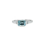 Aquamarine and Diamond Ring