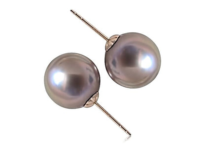 Bronze Natural Color Pearl Earrings