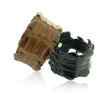 Crocodile Leather Cuff