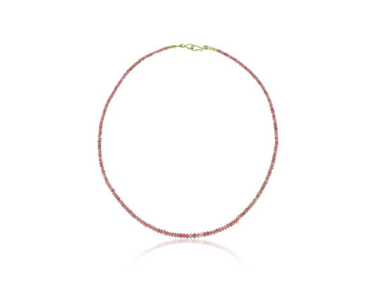 Pink Spinel Beaded Necklace