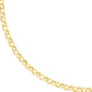 Round Spiked Push Lock Pendant with  Rolo Chain