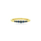 Rose Gold Blue Sapphire Band