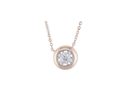 Diamond Rose Gold Illusion Pendant