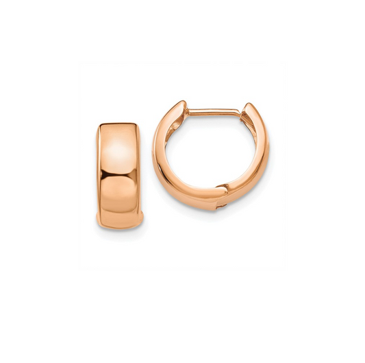 Rose Gold Hoops