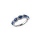 Sapphire Diamond Halo Band