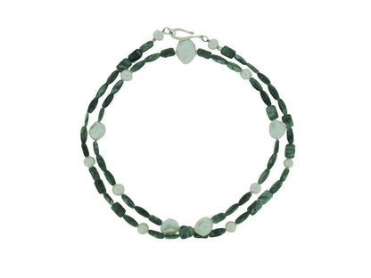 Seraphinite Pearl Long Necklace