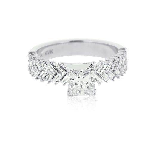 Crisscross Diamond Ring
